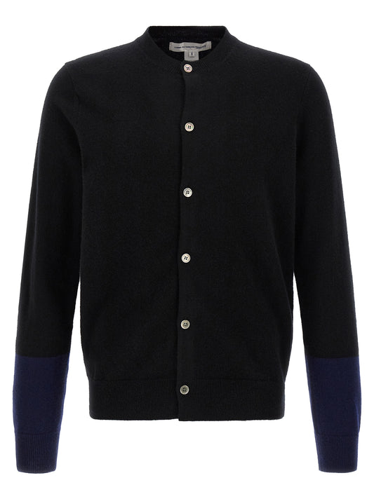 Comme Des Garçons Black Wool Cardigan