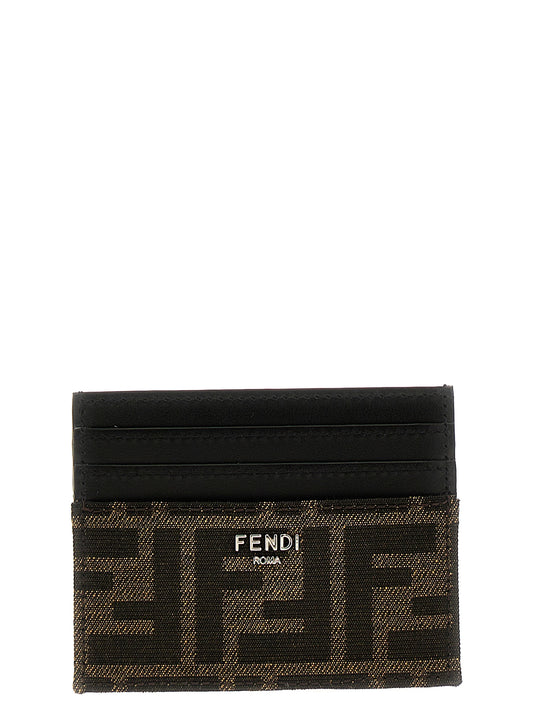 Fendi Brown Calfskin Cardholder