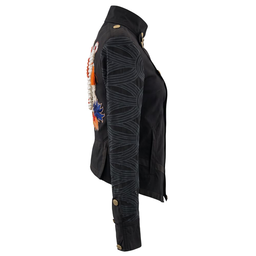 Mr&Mrs Italy Black Cotton Women Jacket