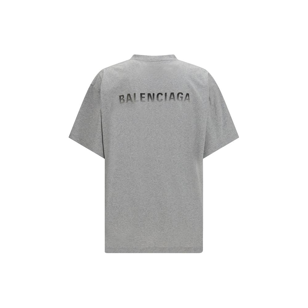 Balenciaga Gray Cotton T-Shirt