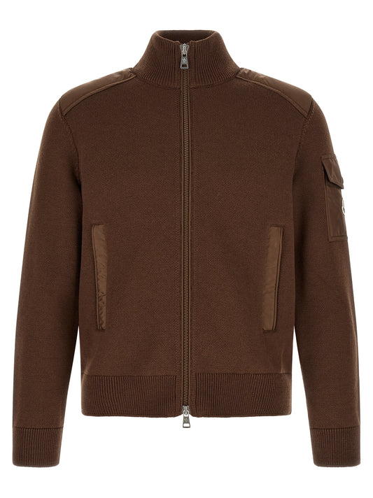 Moncler Brown Polyamide Cardigan