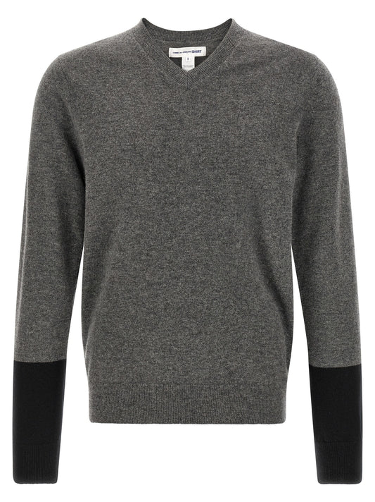 Comme Des Garçons Gray Wool Cardigan