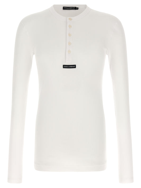 Dolce & Gabbana White Cotton T-Shirt