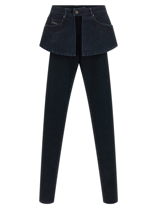 Diesel Blue Cotton Skinny Jeans