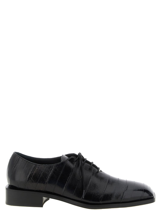 Giuseppe Zanotti Black Leather Oxfords And Derbies