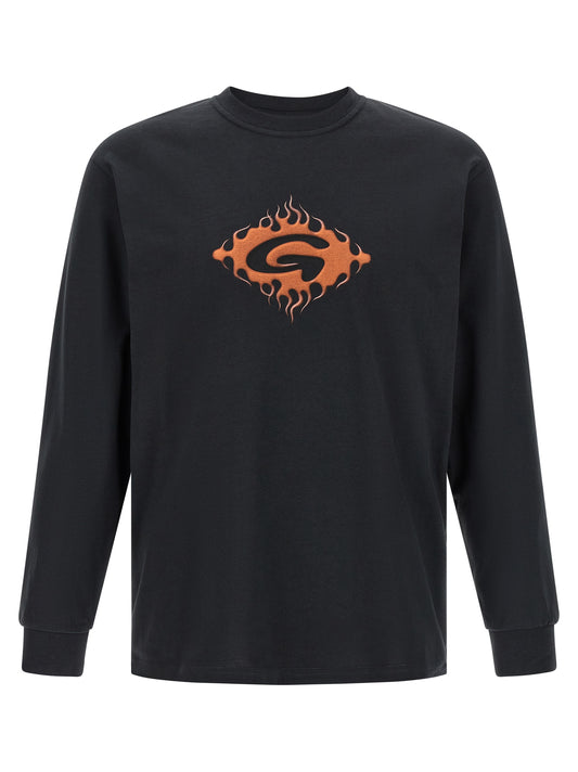 Gramicci Black Cotton T-Shirt