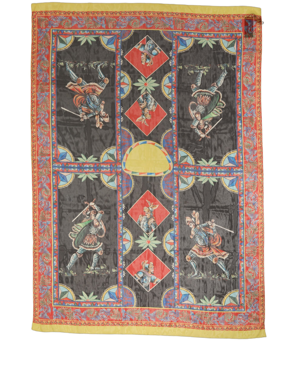 Dolce & Gabbana Multicolor Silk Printed Shawl Stole Scarf