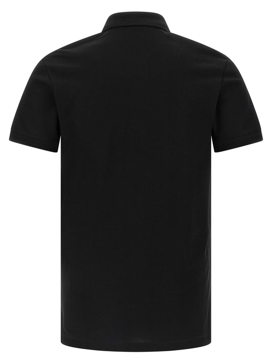 Burberry Black Cotton Polo Shirt