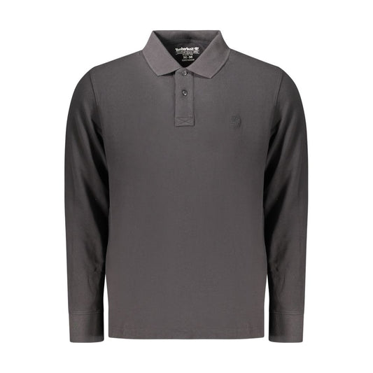 Timberland Black Cotton Polo Shirt