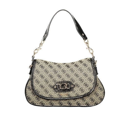 Guess Jeans Nero Polyester Womens Bag With Adjustable And Removable Strap