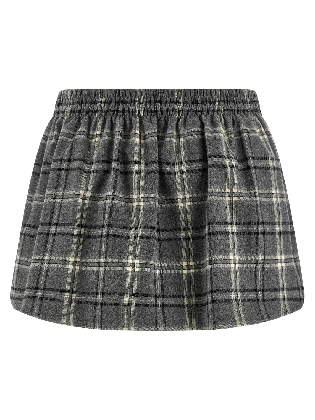 Miu Miu Gray Cotton Long Skirt