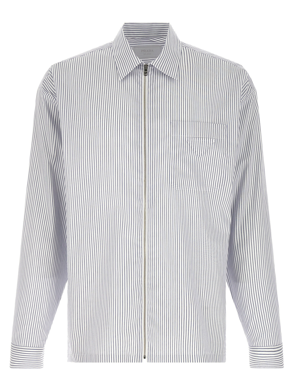 Prada Blue Cotton Blouse
