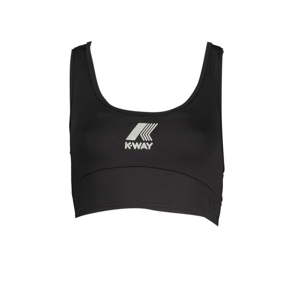 K-WAY Black Polyester Women's Sports Top