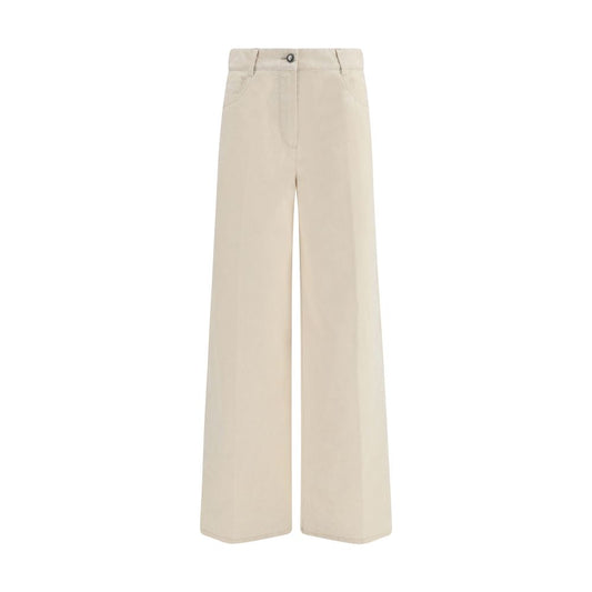 Forte_Forte White Cotton Jeans Denim
