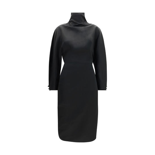 Khaite Black Acetate Cocktail Dress