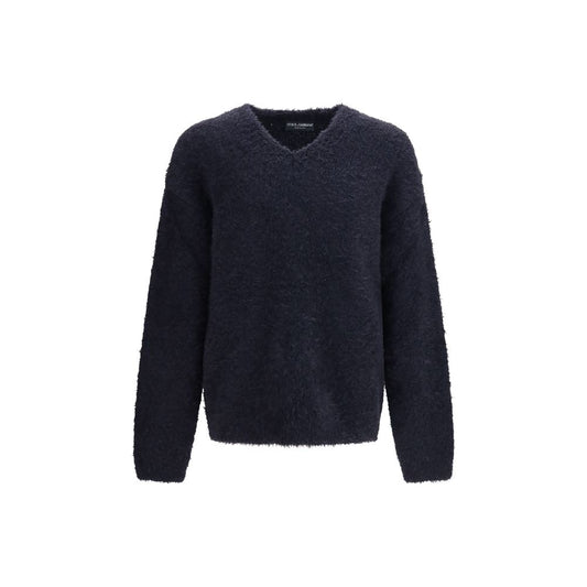 Dolce & Gabbana Blue Marabou Sweatshirt