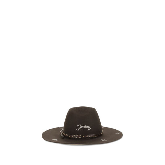 Golden Goose Brown Wool Oves Aries Fedora