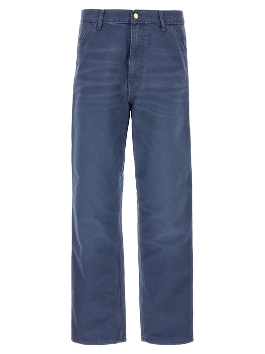 Carhartt Wip Blue Organic Cotton Casual Pants