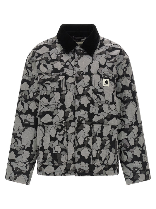 Carhartt Wip Gray Cotton Full-Length Jacket