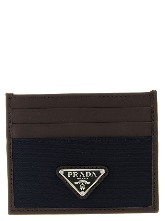 Prada Blue Recycled Polyamide Cardholder