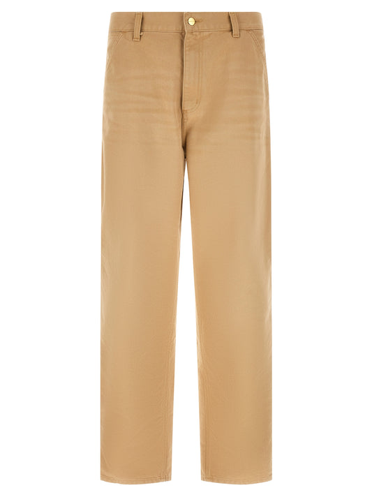 Carhartt Wip Brown Organic Cotton Casual Pants