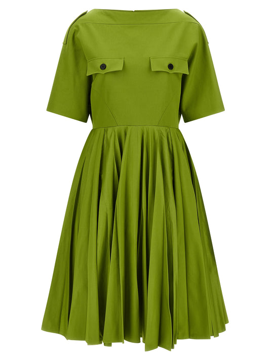 Prada Bicolor Cotton Casual Dress