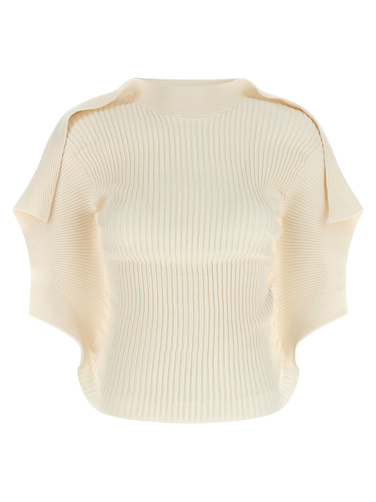Issey Miyake White Polyester Shortsleeve Shirt
