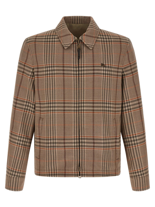Burberry Beige Wool Full-Length Jacket