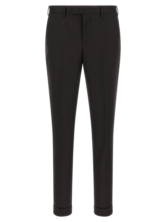 PT Torino Brown Virgin Wool Dress Pants