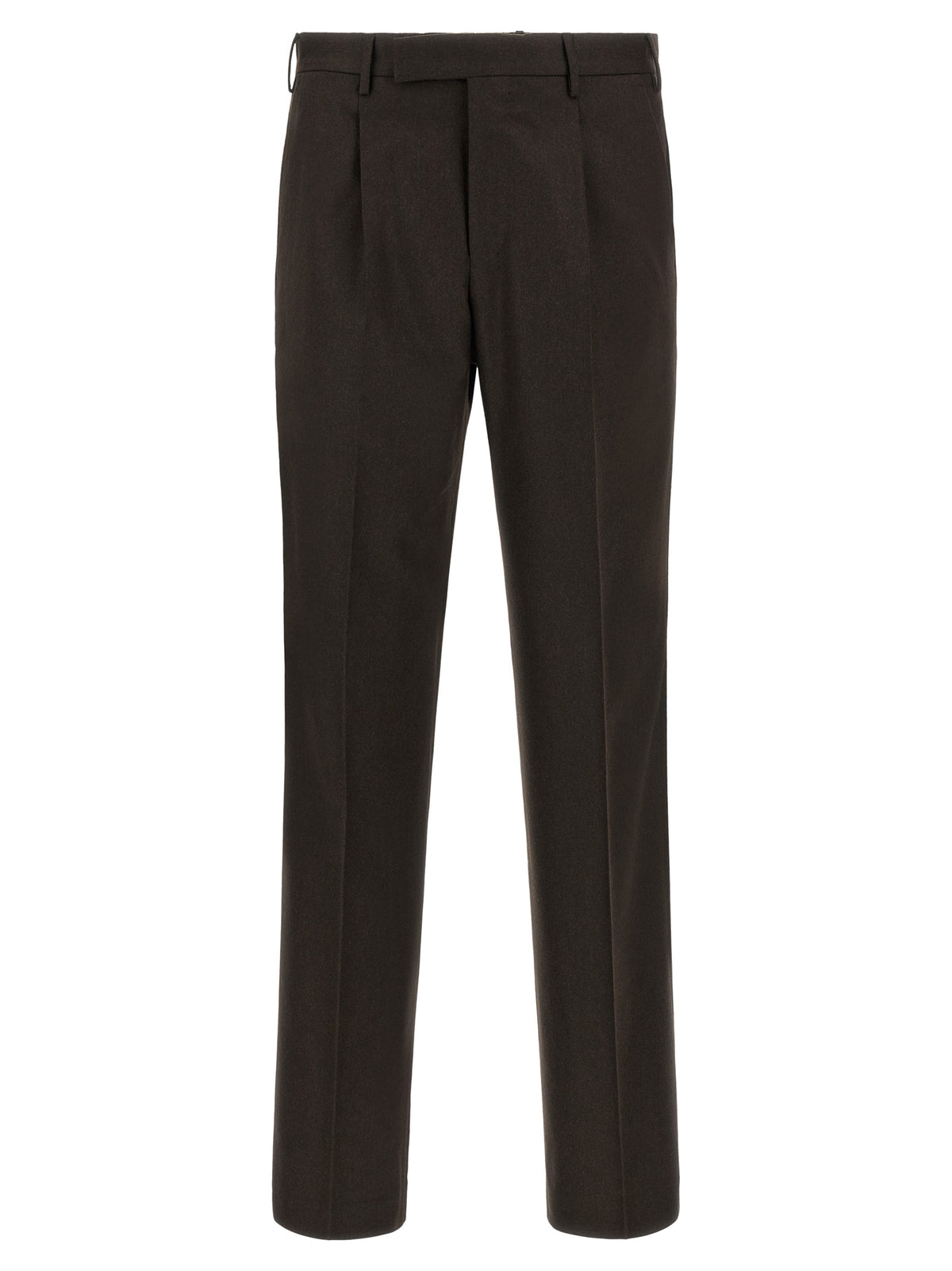 PT Torino Brown Virgin Wool Dress Pants