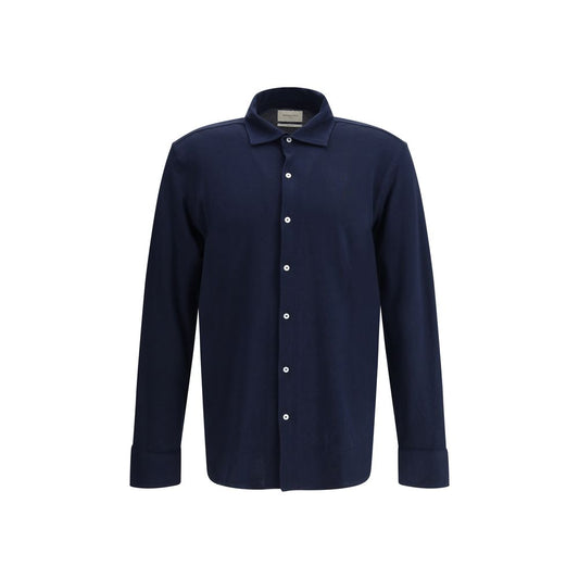 Brooksfield Black Cotton Dress Shirt