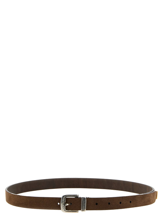 Brunello Cucinelli Brown Bull Skin Belt