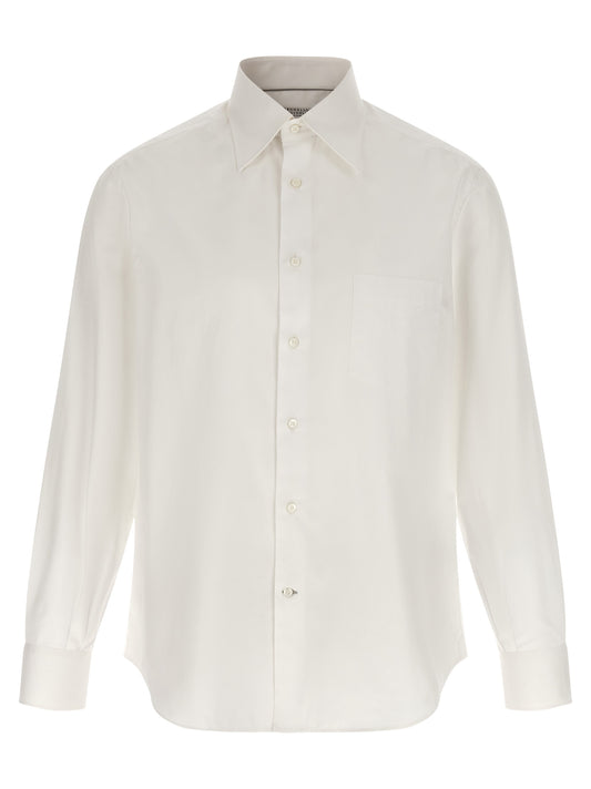 Brunello Cucinelli White Cotton Blouse