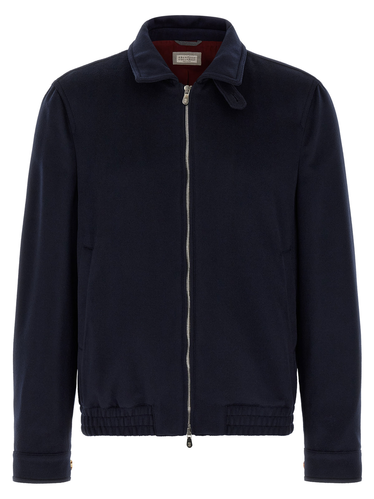 Brunello Cucinelli Blue Virgin Wool Bomber