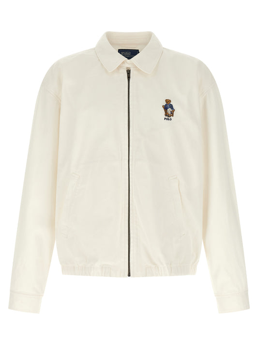 Polo Ralph Lauren White Cotton Full-Length Jacket