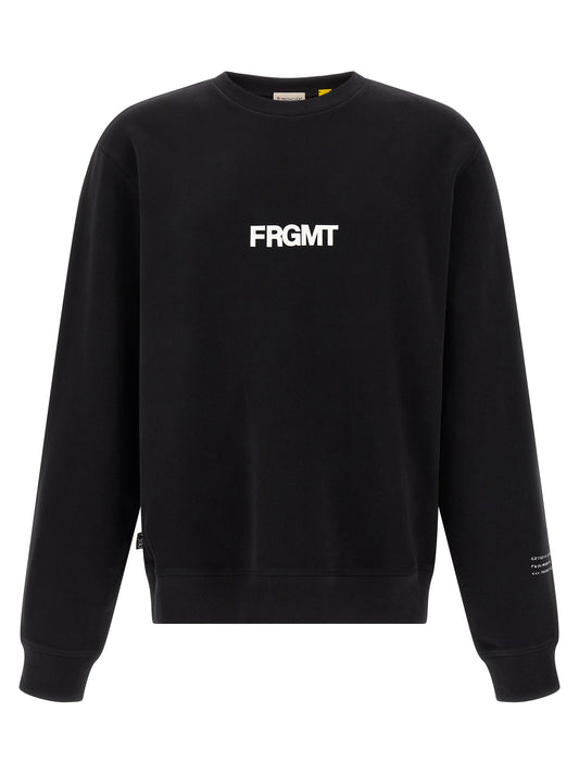 MONCLER GENIUS Black Cotton Sweatshirt