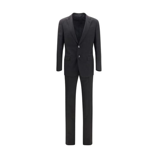 Giorgio Armani Black Wool Oves Aries Two-Piece Suit