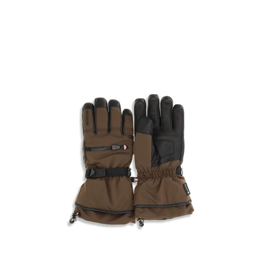 Moncler Grenoble Brown Nylon Gloves