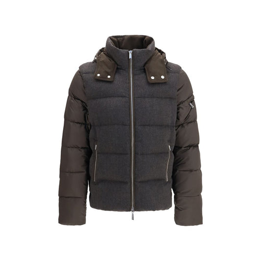 MooRER Gray Goose Down Full-Length Jacket
