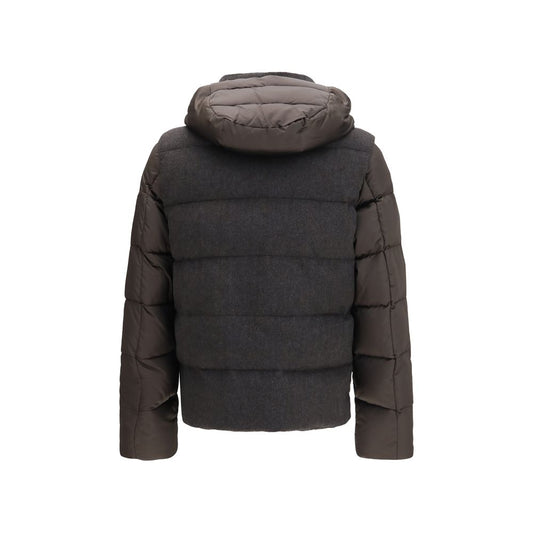 MooRER Gray Goose Down Full-Length Jacket