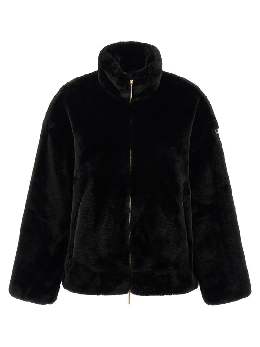 Tatras Black Polyester Full-Length Jacket
