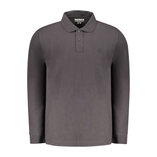 Timberland Nero Cotton Men's Polo