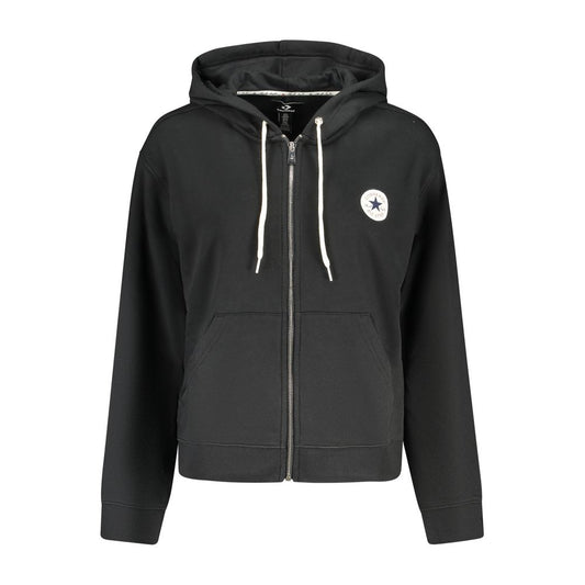 Converse Black Cotton Womens Hoodie