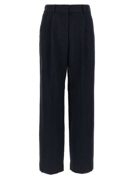 Blazé Milano Blue Viscose Casual Pants