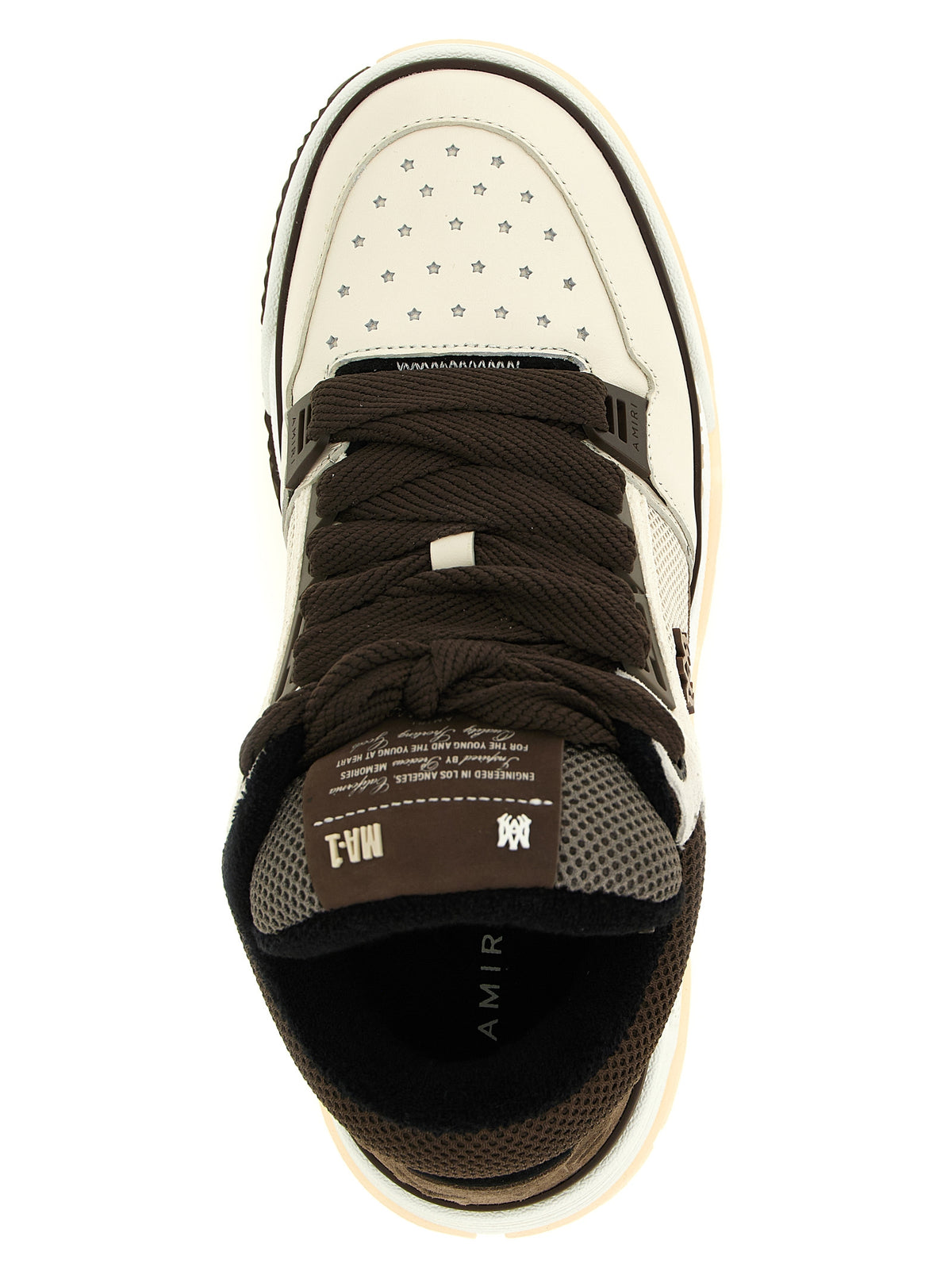 Amiri Brown Calfskin Chunky Sneakers