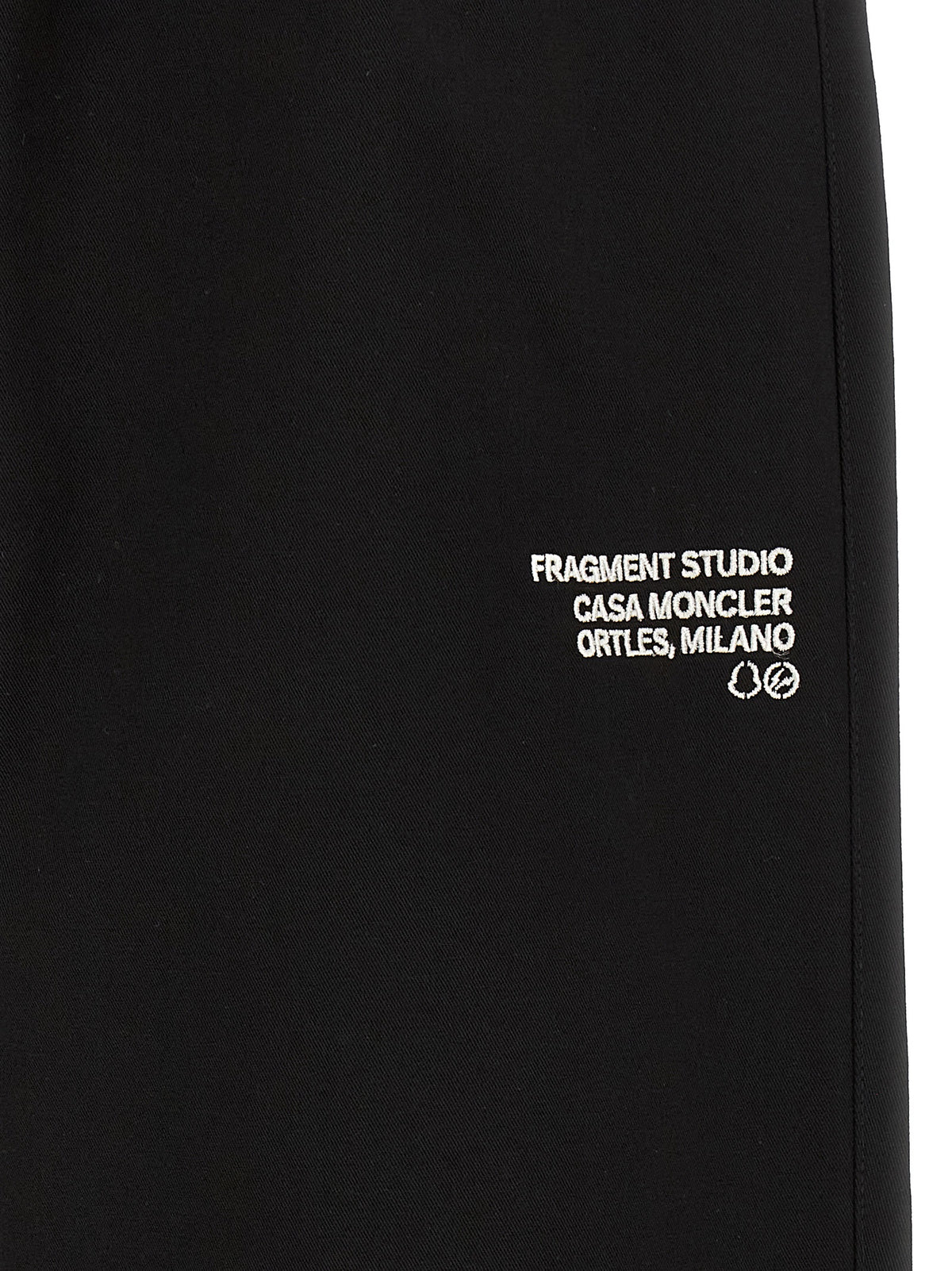 MONCLER GENIUS Black Cotton Casual Pants