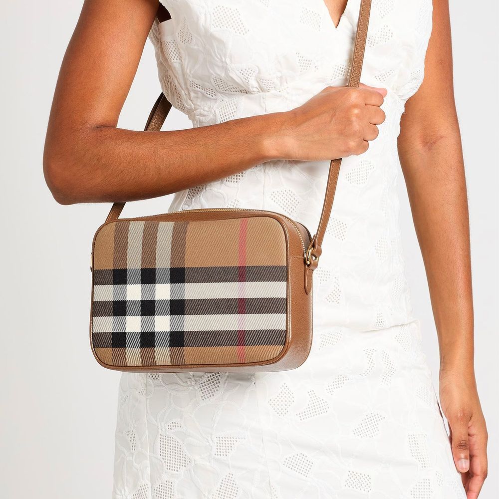 Burberry Brown Leather Shoulder Bag