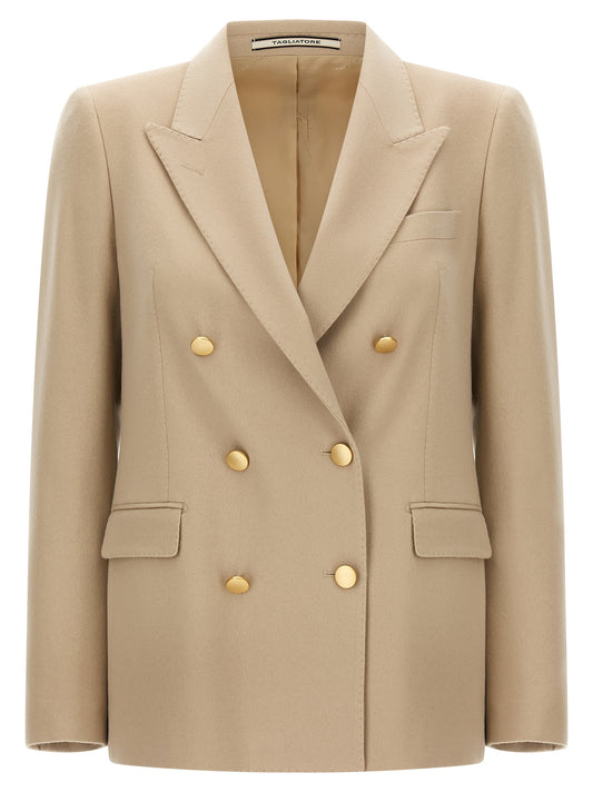 Tagliatore Beige Cashmere Blazer