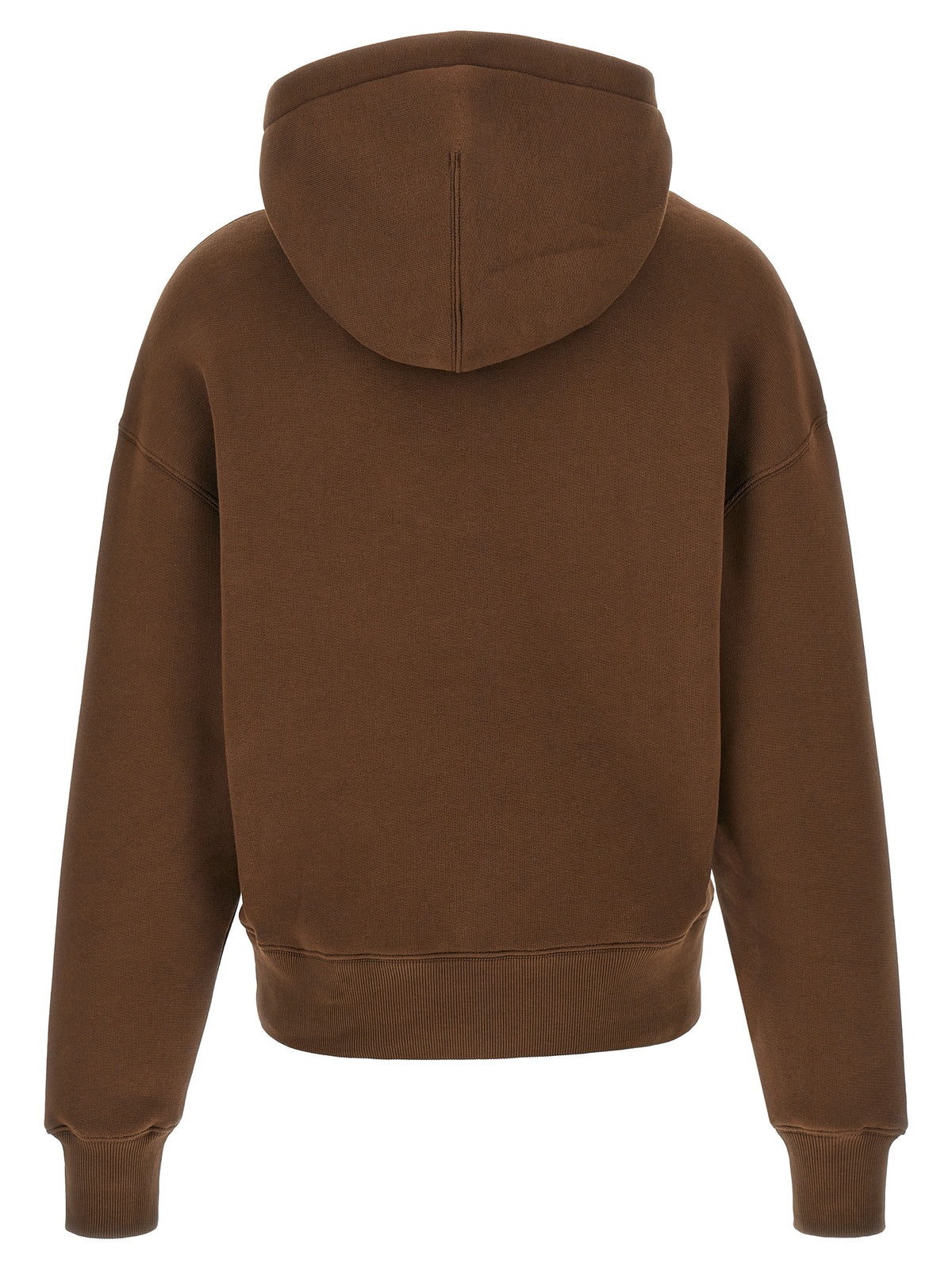 Ami Paris Brown Cotton Hoodie