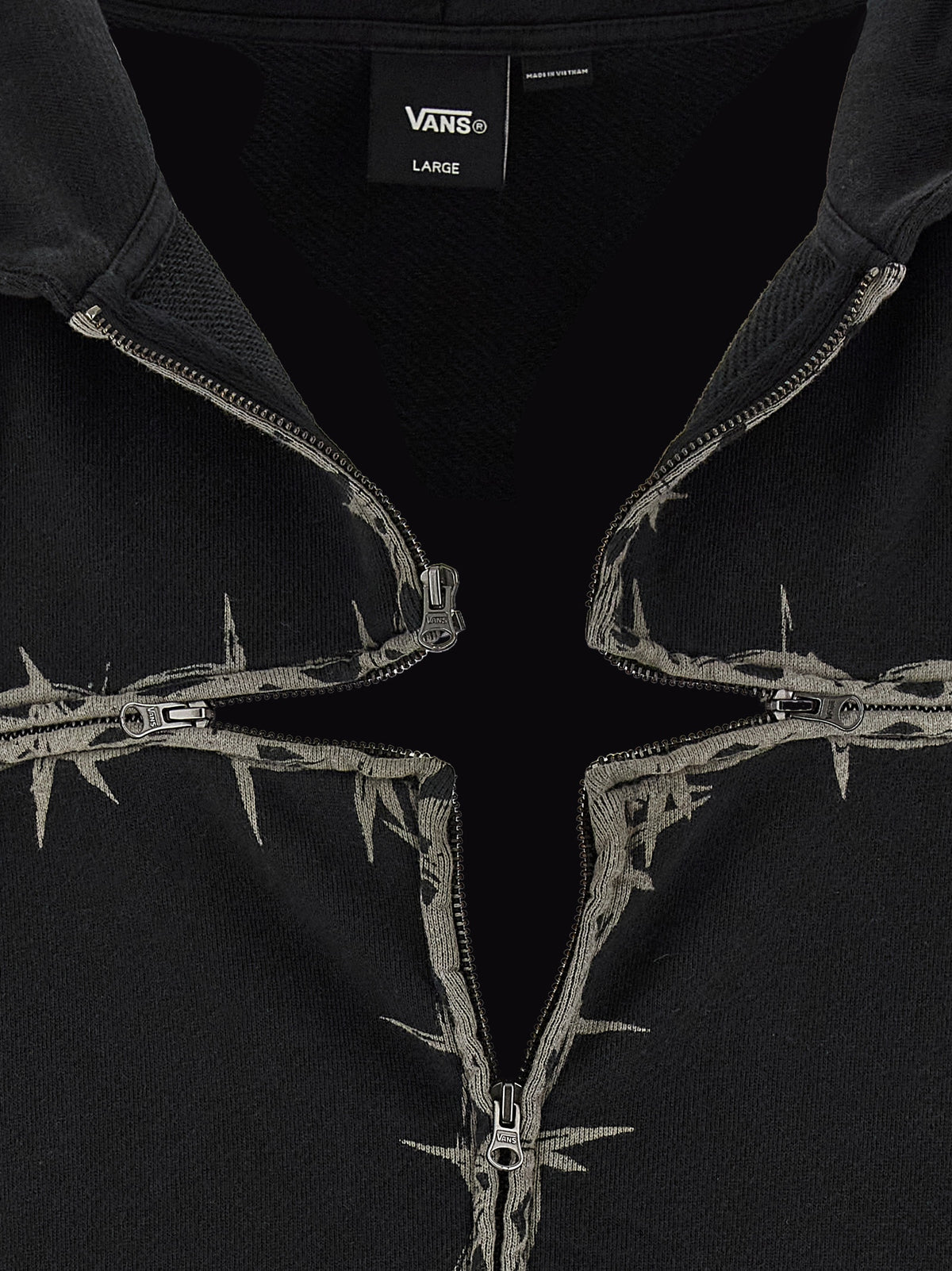 Vans Black Cotton Sweatshirt